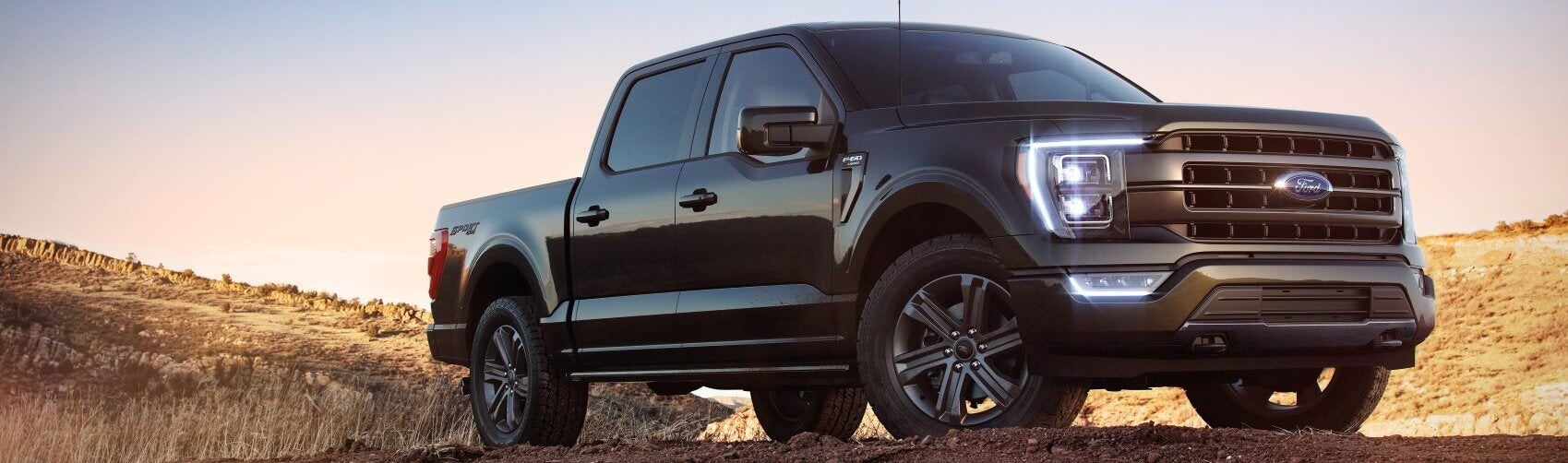 Ford F150 Sunset on Terrain Snipped
